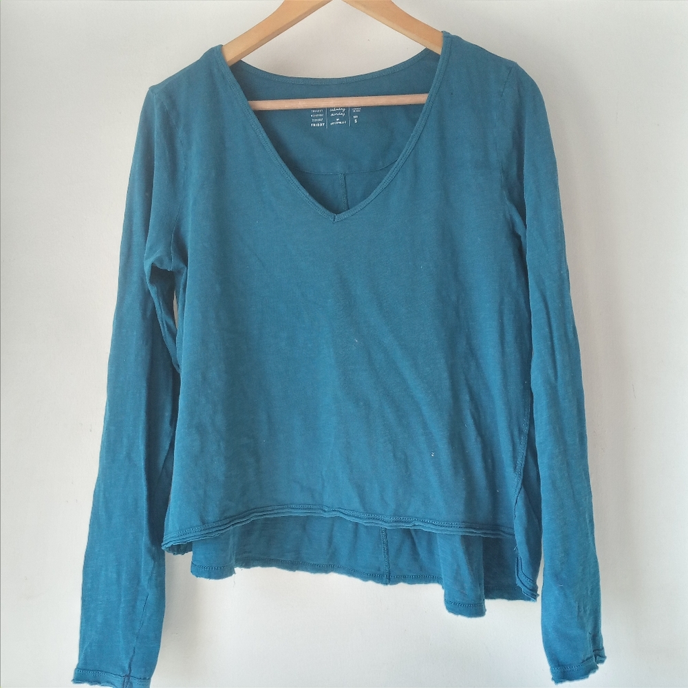Anthro Saturday Sunday V Neck Tee